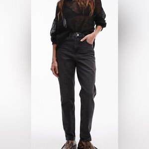 TOPSHOP High Rise Straight Leg Jeans - Plus Size